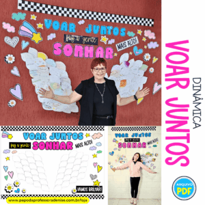 Dinâmica e Decoração Colaborativa Voar Juntos
