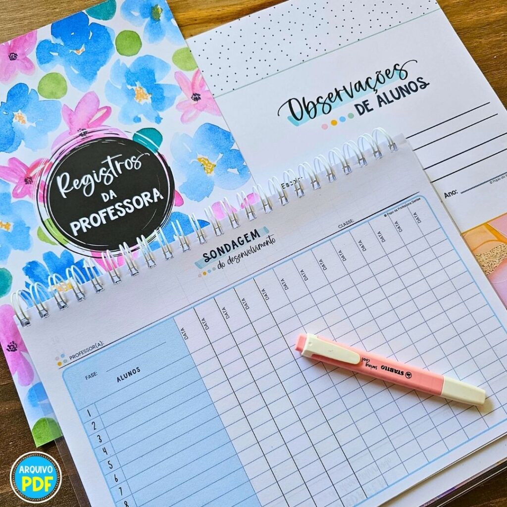 Kit Planner de Professor 26 Essencial - Pacote Premium 33 Tudo documentado de forma clara, segura e fácil de acessar.