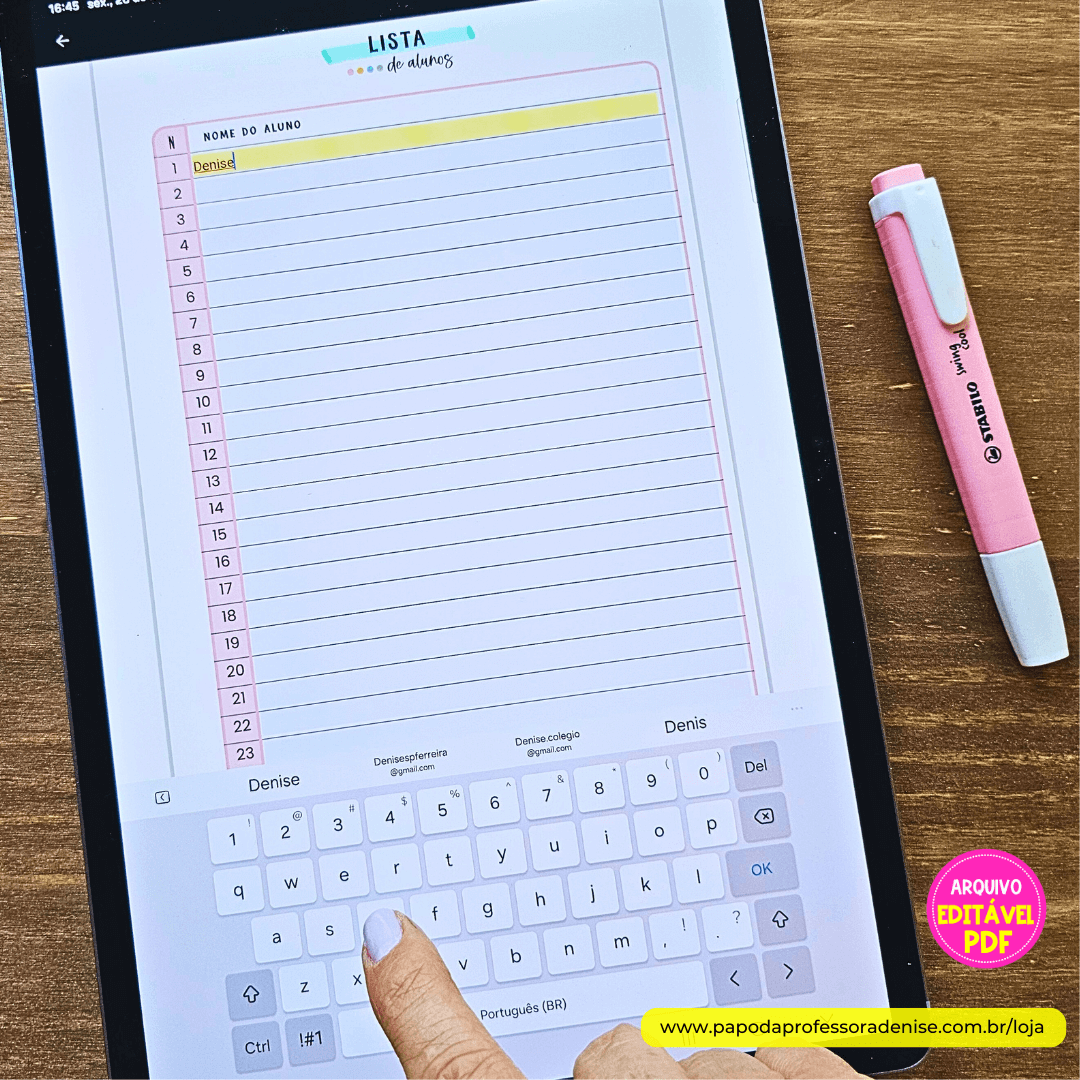 Caderno de Chamada Editável Essencial 2 Caderno de Chamada Editável Essencial - Imagem 2