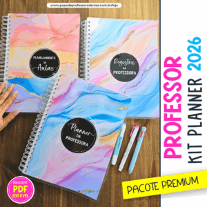 Kit Planner de Professor 26 Essencial - Pacote Premium