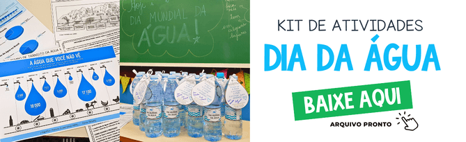 Infográficos sobre preservação da água incluídos no Kit de Atividades Dia da Água
