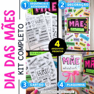 Conjunto de atividades com intencionalidade pedagógica, que envolve a participação da turma, produção visual e material para levar para casa.
