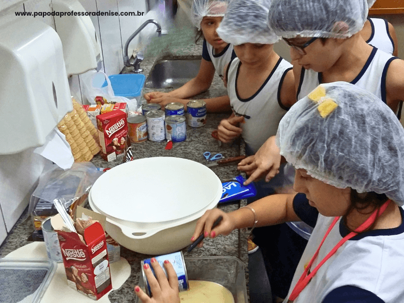 culinária de Páscoa na escola atividade prática partilha anos iniciais Páscoa na Escola
