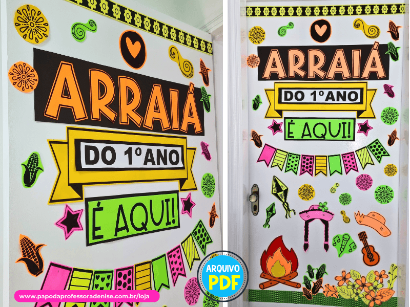 decoração para painel arraial junino