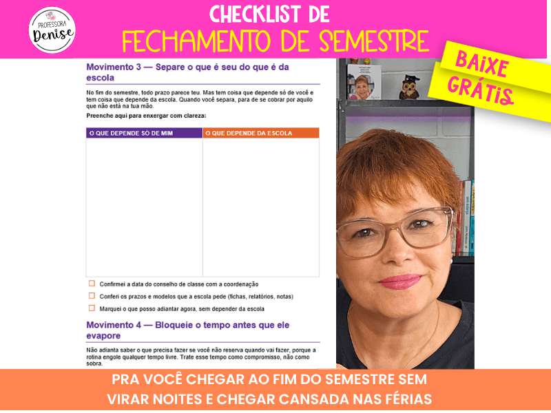 Fechamento de semestre: checkllist